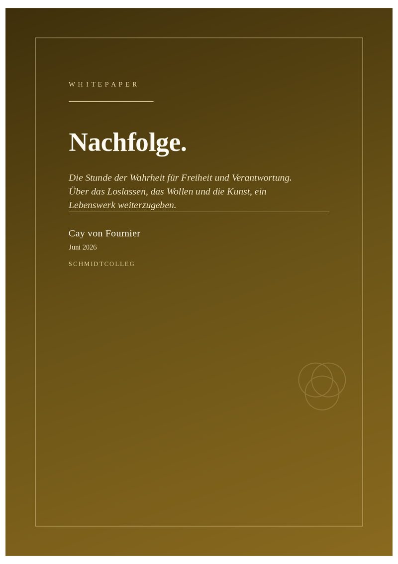 Nachfolge