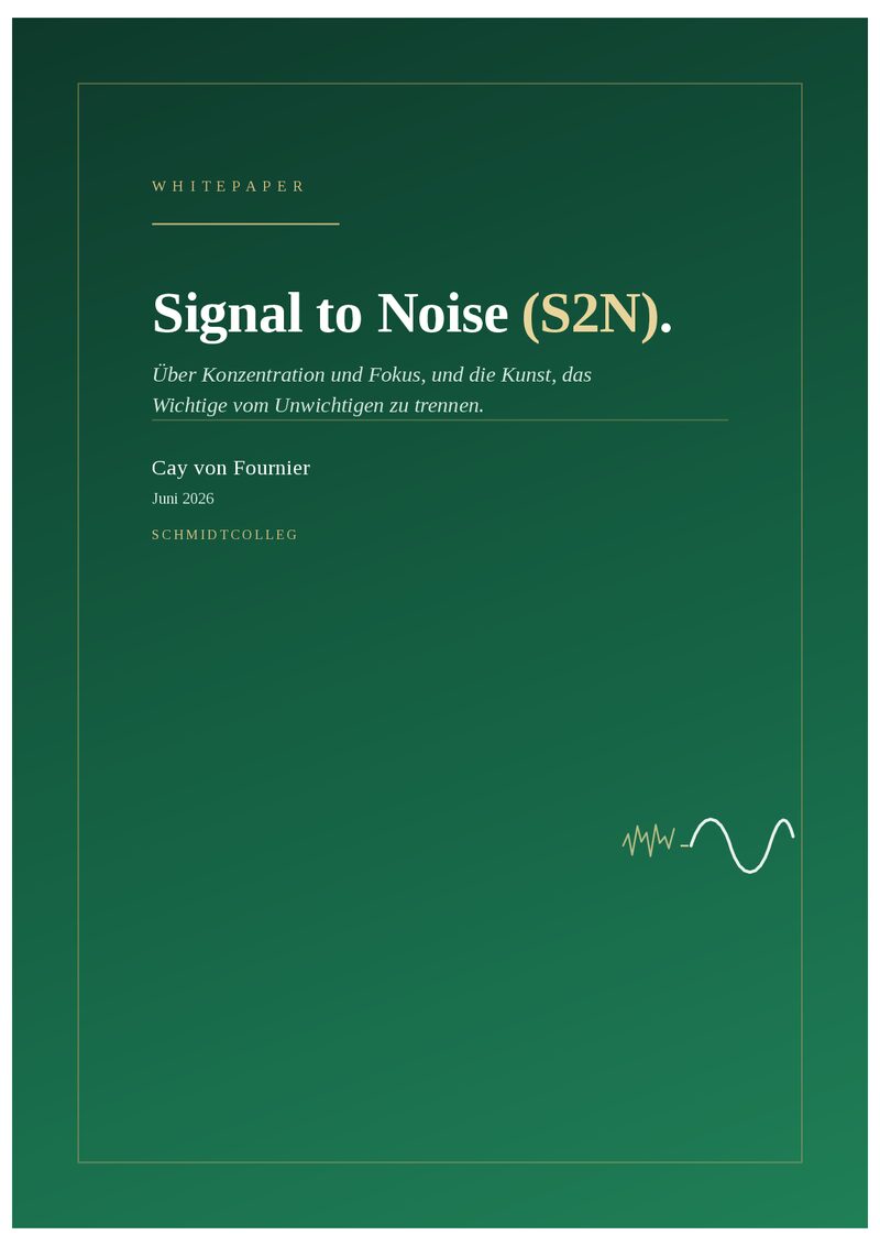 Signal to Noise S2N